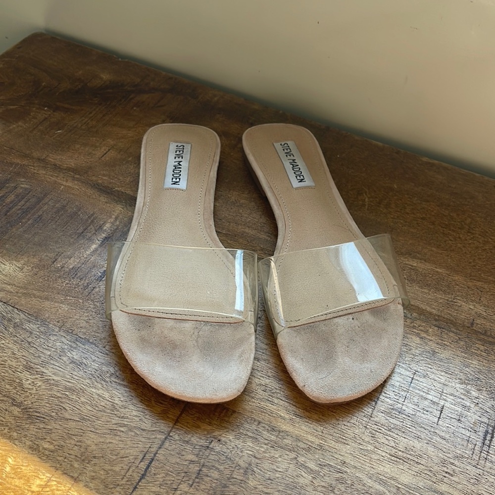 Steve Madden clear sandals